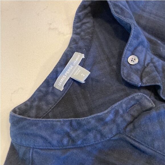 James Perse Blue And Black Plaid Cropped
Sleeve Button Front Mini Dress Size 2 - Picture 5 of 10